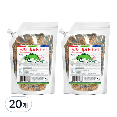천혜식품 노리 후리가케, 210g, 20개
