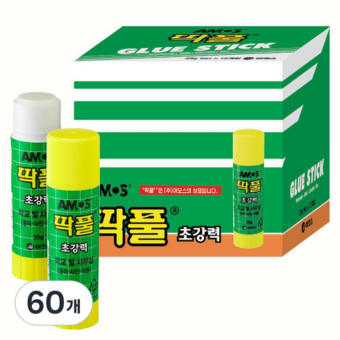 아모스 딱풀, 35g, 60개