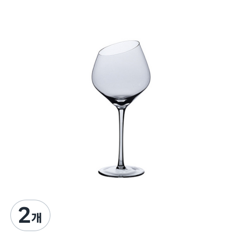 어뮤즈하우스 디지티 럭셔리 그레이 보르도 와인잔, 575ml, 2개