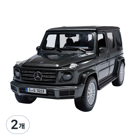 마이스토 메르세데스 벤츠 G Class 지바겐 다이캐스트 모형, 블랙, 2개