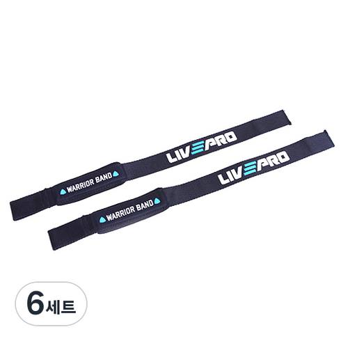 리브프로 헬스스트랩 2p, 블랙, 6세트