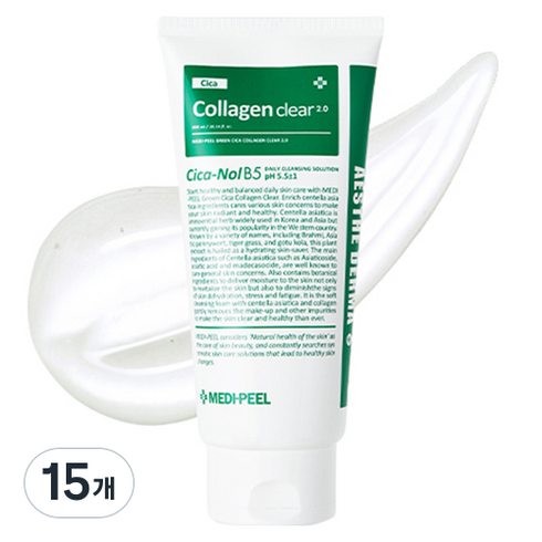 메디필 그린 시카 콜라겐 클리어 젤클렌저 2.0, 300ml, 15개
