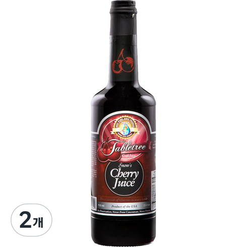 테이블트리 스노우스 체리주스, 750ml, 2개