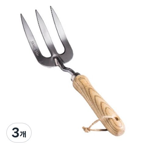 예따여기 작은정원 홈가드닝 원예 분갈이 텃밭 가정용 참죽나무 포크 삽, 3개
