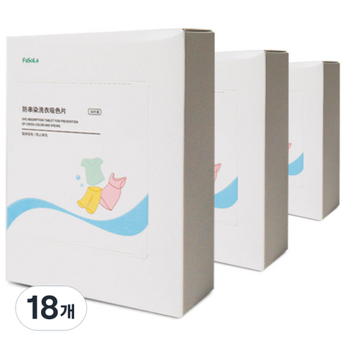 마켓플랜 이염방지 세탁시트, 18개, 30개입