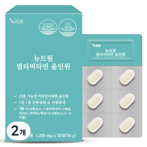 뉴트원 멀티비타민 올인원 36g, 2개, 30정