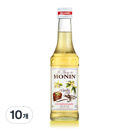모닌 바닐라 시럽, 250ml, 10개