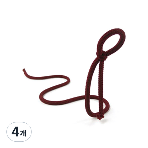 알럽홈 로프 인테리어 와인 거치대, 레드, 4개