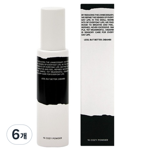 디밤비 퍼퓸 스프레이 16 Cozy Powder, 6개, 80ml