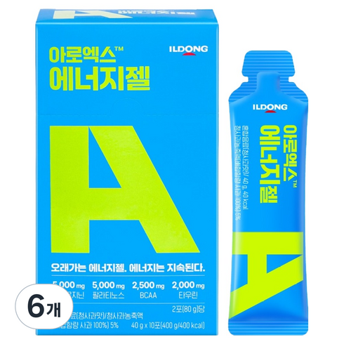 아로엑스 에너지젤 10p, 400g, 6개