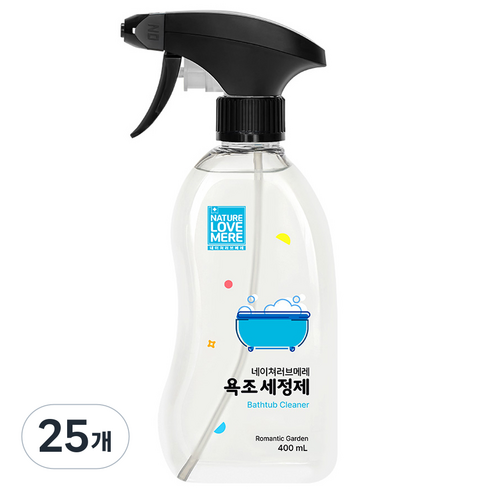 네이쳐러브메레 욕조 세정제, 400ml, 25개