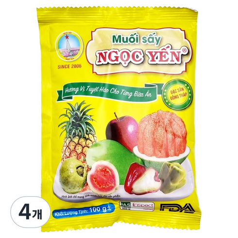 응옥옌 소금, 100g, 4개