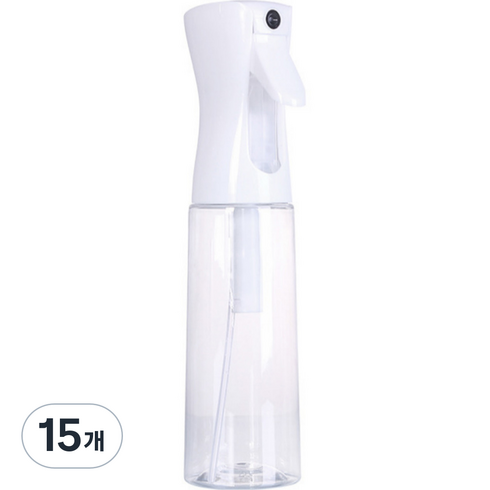 ICORES 압축 물조리개 분무기 300ml, 15개, 투명