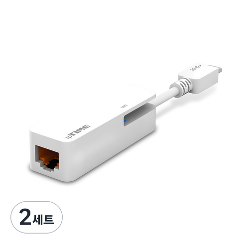ipTIME USB 3.0 Type C 기가비트 랜카드, U1G-C, 2세트