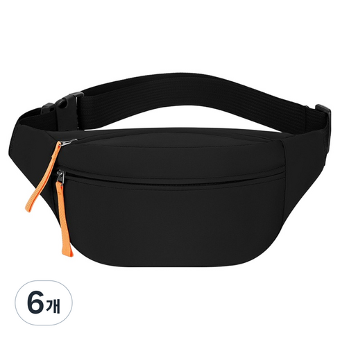 멍스터즈 야외활동 러닝벨트 타입1, 블랙, 6개