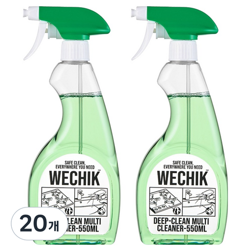 위칙 딥클린 주방 찌든때 세정제, 20개, 550ml