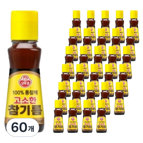 오뚜기 고소한 참기름 병 box, 80ml, 60개