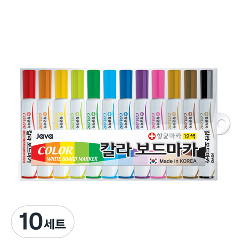 자바펜 칼라 보드마카, 12색, 120개