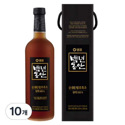 백년동안 순 발효 흑초 원액, 750ml, 10개