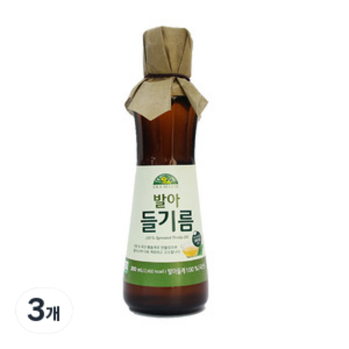 오가닉스토리 발아 들기름, 300ml, 3개