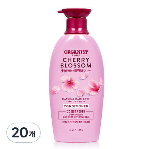오가니스트 수분 영양 컨디셔너 체리블라썸, 500ml, 20개