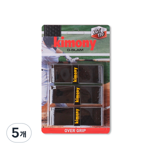 키모니 지슬램 배트그립 오버타입 3p, 블랙, 5개