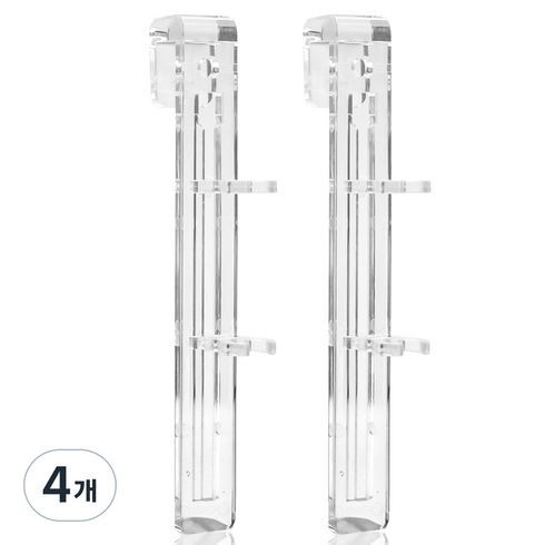 모비딕 스펀지 여과기 거치대 어항 부품 AD-02, 투명, 4개