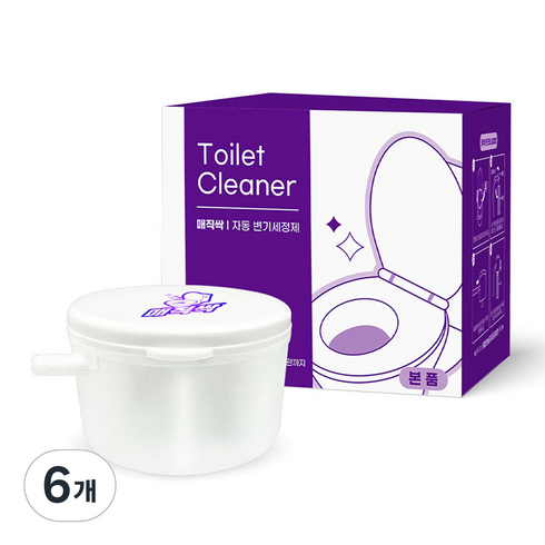 매직싹 자동 변기 세정제 본품, 60g, 6개