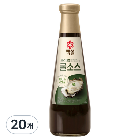 백설 프리미엄 굴소스, 500g, 20개