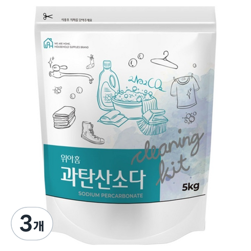 위아홈 과탄산소다, 5kg, 3개