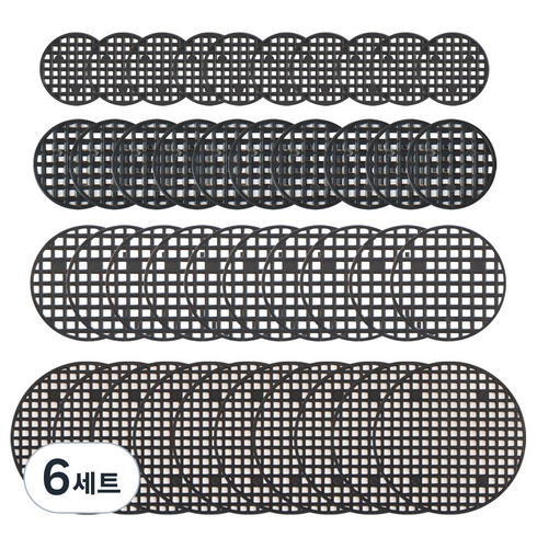 데이지안 원형 화분 깔망 4종 x 10p 세트, 6세트