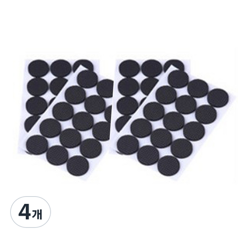 다온텐 소음 미끄럼 방지 패드 매트 네모, 4개