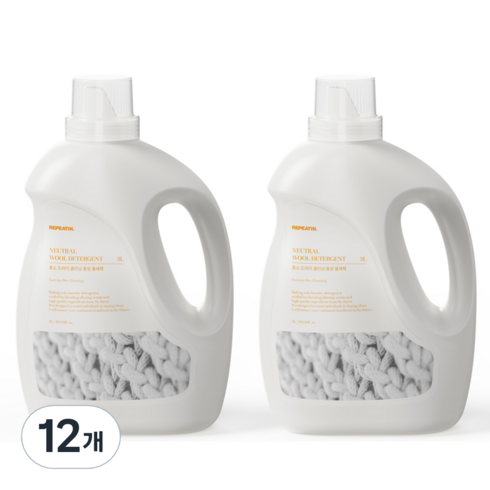 리피트인 클린부스트 효소 중성 울세제 본품, 3L, 12개