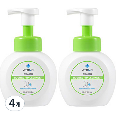 아토앤오투 베이비 버블 엉덩이 클렌저, 300ml, 4개