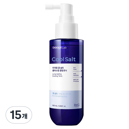 닥터지 두피랩 쿨 솔트 롱라스팅 쿨링 토닉, 15개, 100ml