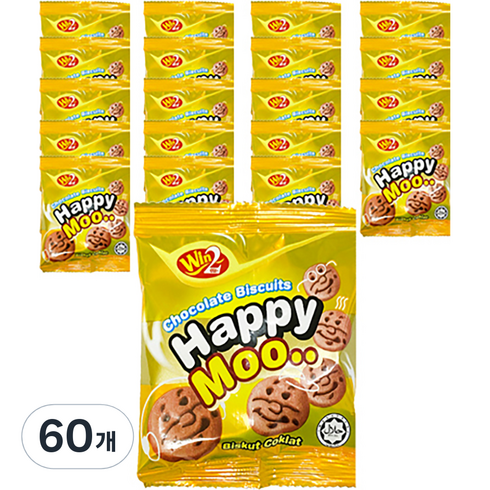 해피무 초코맛 비스킷, 12g, 60개