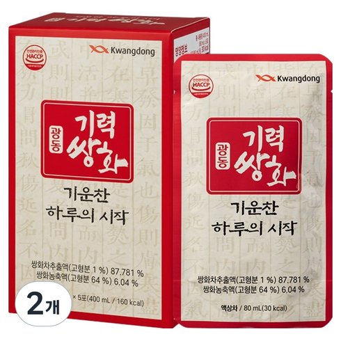 광동제약 기력쌍화, 10개, 80ml