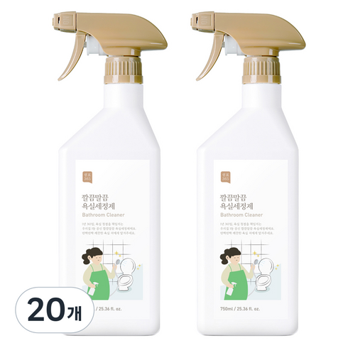 쉼표365 깔끔말끔 대용량 욕실세정제, 20개, 750ml