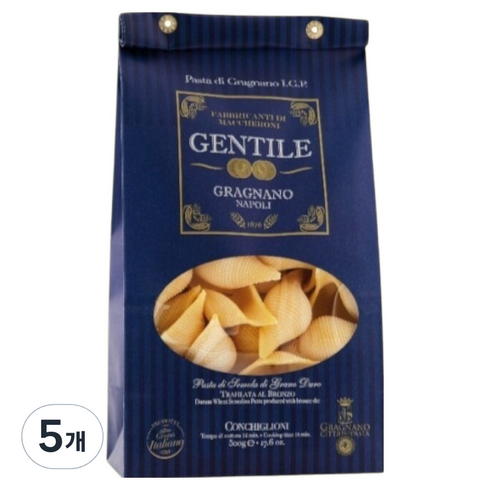 GENTILE IGP 그라냐노 파스타 꼰낄리오니, 500g, 5개