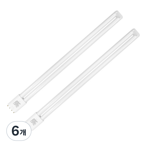 루미트론 HD LED 형광등 27W, 백색, 6개