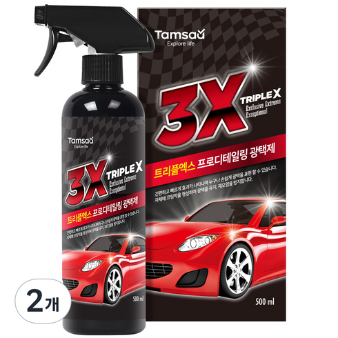 탐사 트리플엑스 광택제, 2개, 500ml