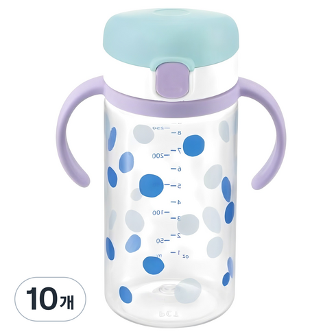 릿첼 AQ 외출용 드링킹머그, 라이트블루, 10개, 320ml