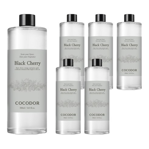 코코도르 디퓨저 리필, 블랙체리, 500ml, 6개