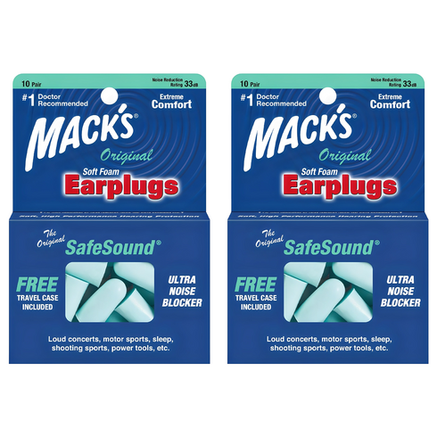 Macks 오리지널 귀마개, 2개, 20개입