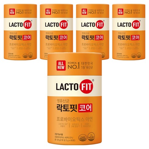락토핏 코어 유산균 60p, 120g, 5개