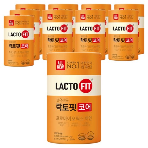 락토핏 코어 유산균 60p, 120g, 10개