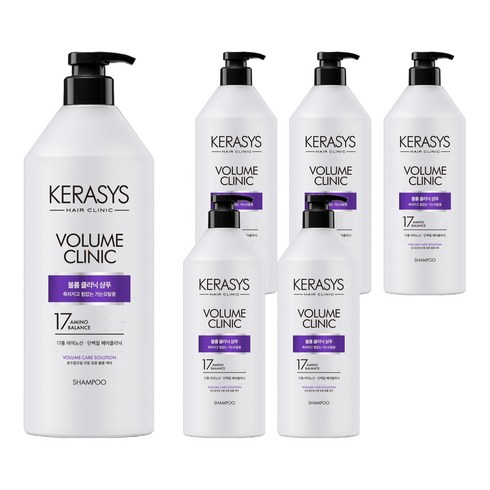 케라시스 볼륨 클리닉 단백질 샴푸 플로럴파우더향, 980ml, 6개
