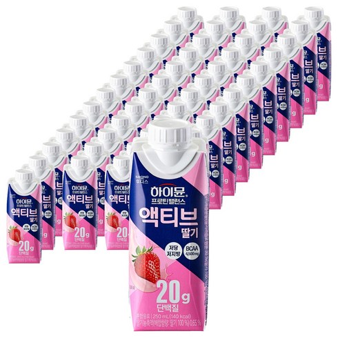 하이뮨 프로틴 밸런스 액티브 딸기, 250ml, 72개
