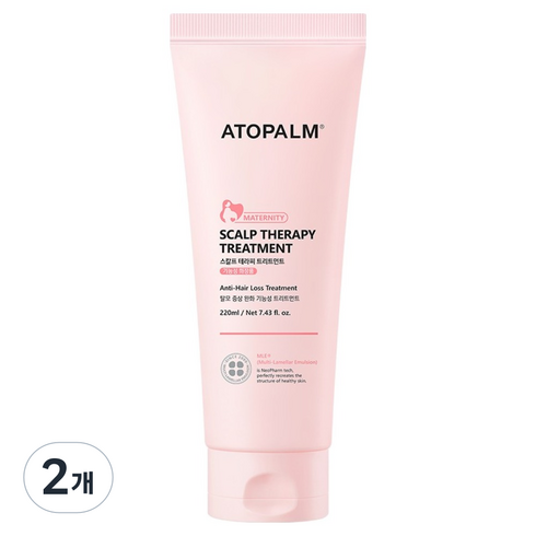 아토팜 매터니티케어 스칼프 테라피 트리트먼트, 220ml, 2개