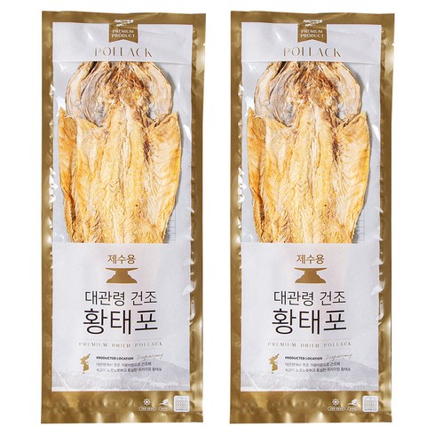 마켓밀러 대관령에서 건조한 황태포, 210g, 2개